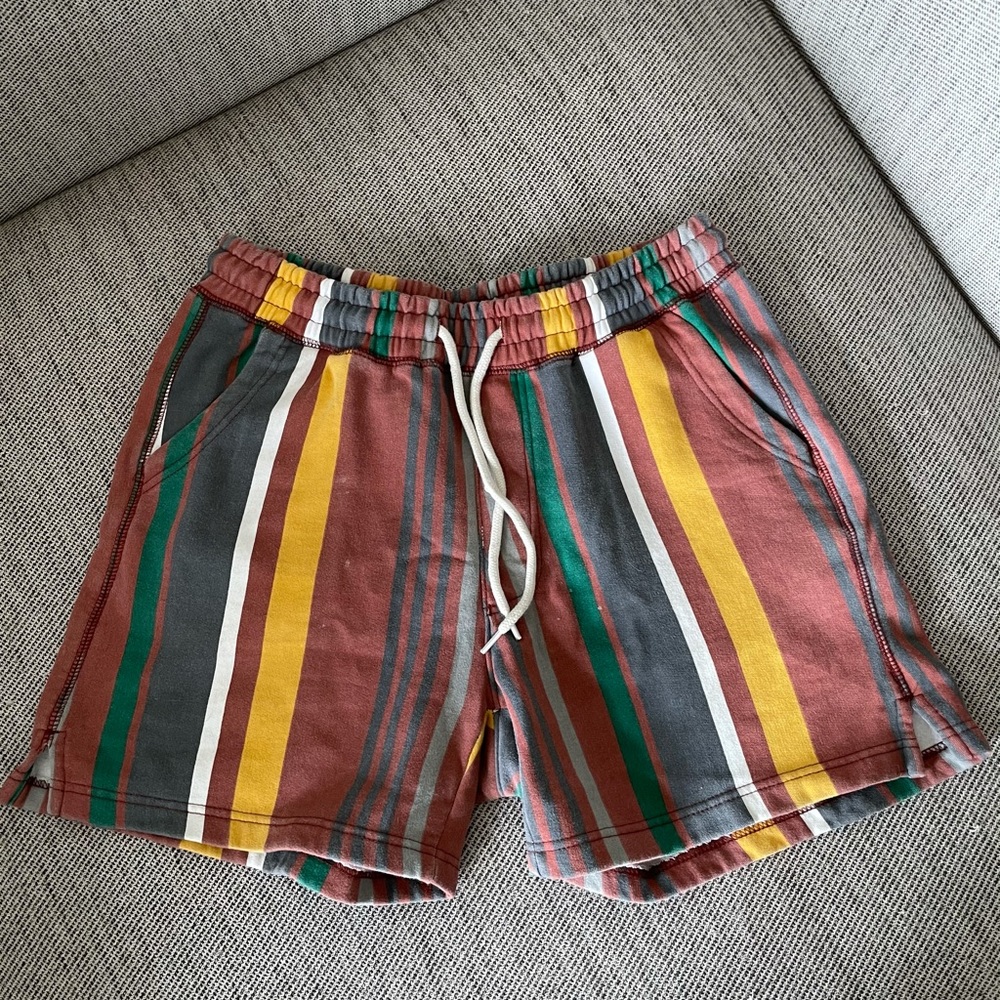 Striped sweatshorts